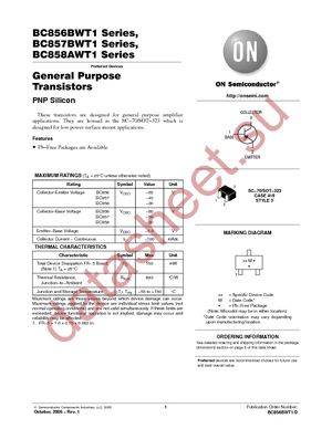 BC858AWT1 datasheet  